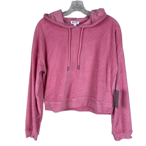 WAYF 98 Pink Hooded Top - Picture 6 of 10